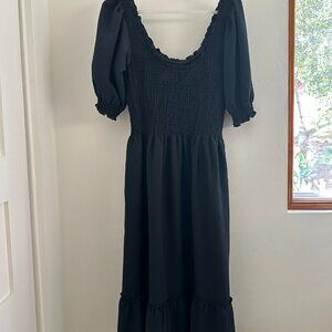 Hill House Home Louisa Nap Dress in Black